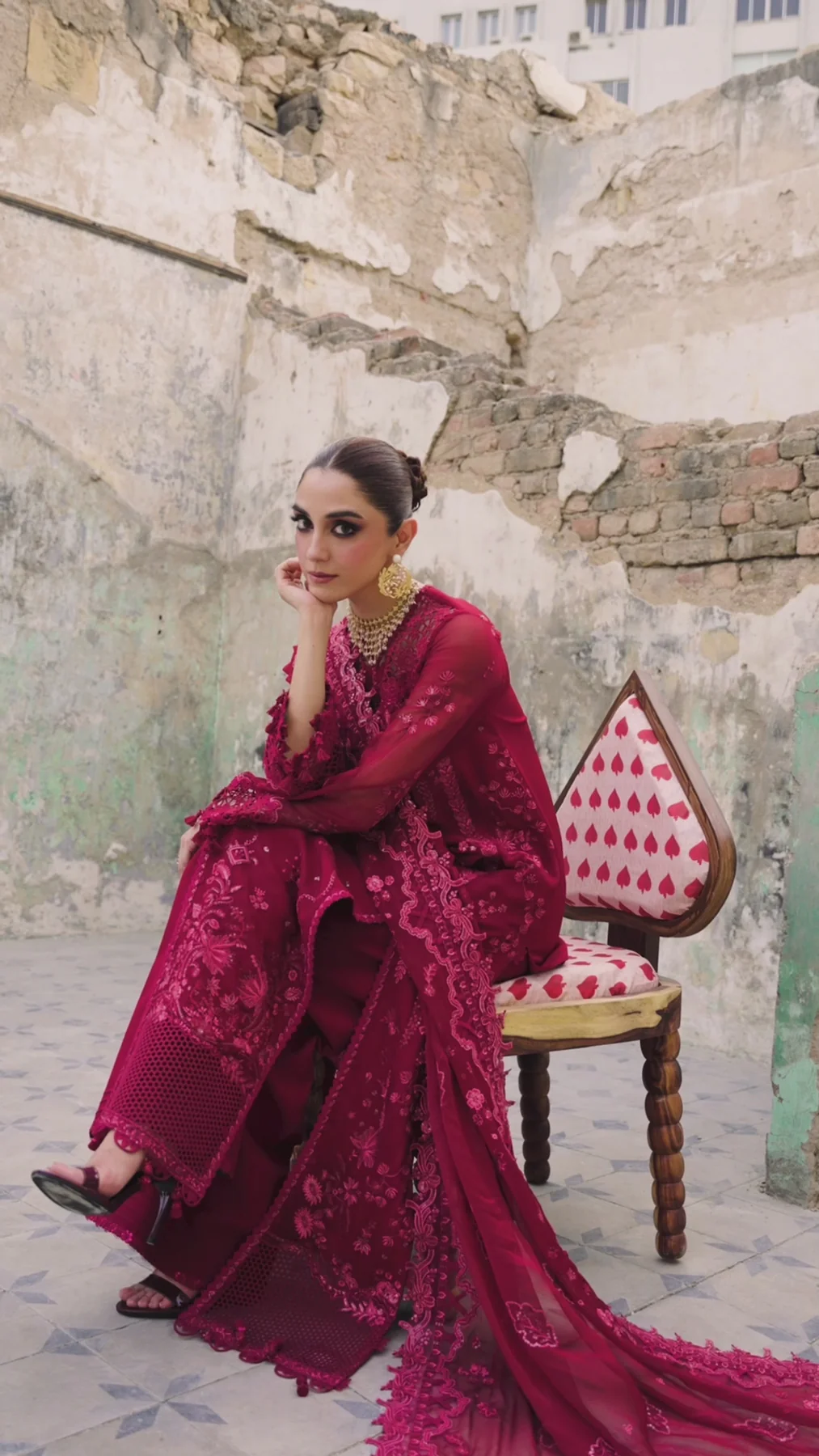 Qalamkar Chiffon Collection | Chiffons 2025 | WC-06 - Image 3