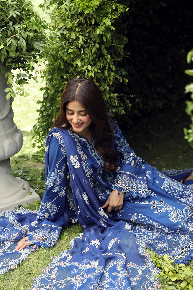 Qalamkar Festive Lawn 2024 | PS-08 - Image 4