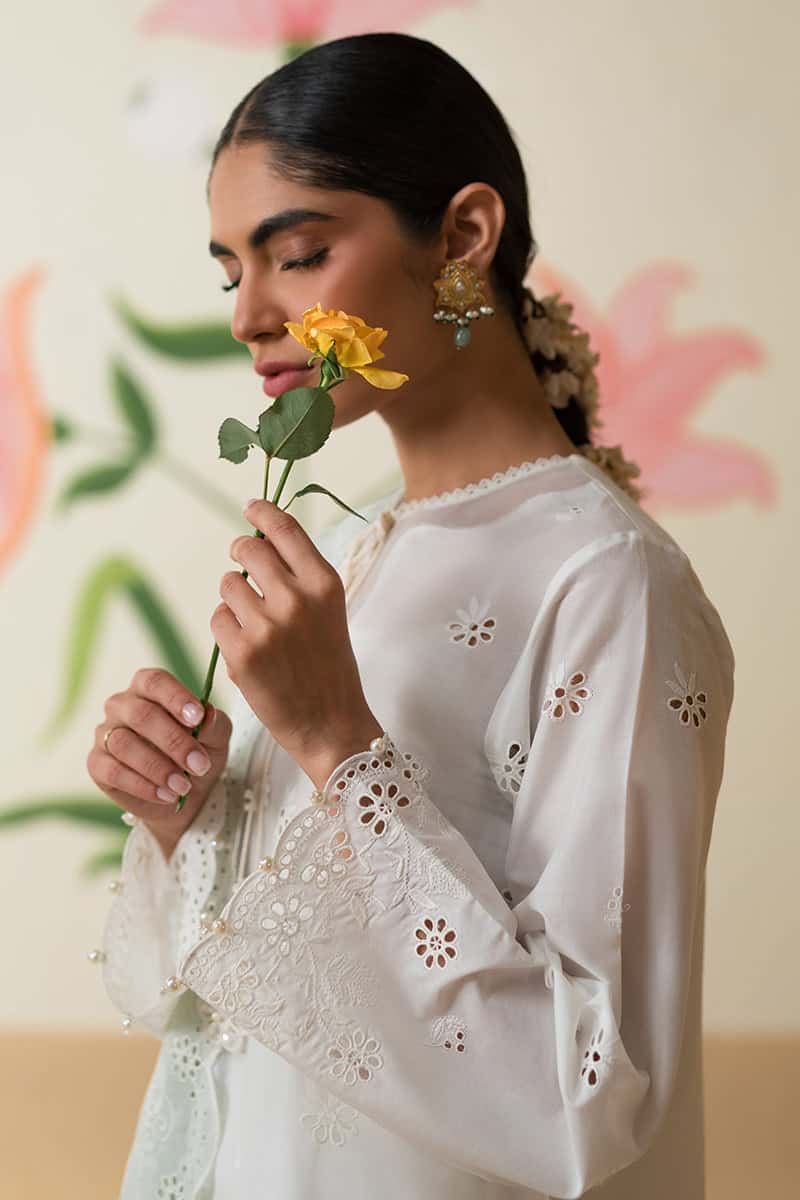 Chikankari Lawn by Cross Stitch 2024 | Vol 2 | FLORAL SERENITY - Image 5
