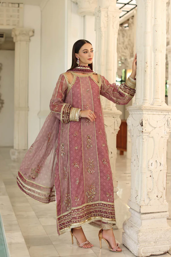 Noor Noor Festive '25 | Saadi Aasad | D6 - Rose Pink - Image 2