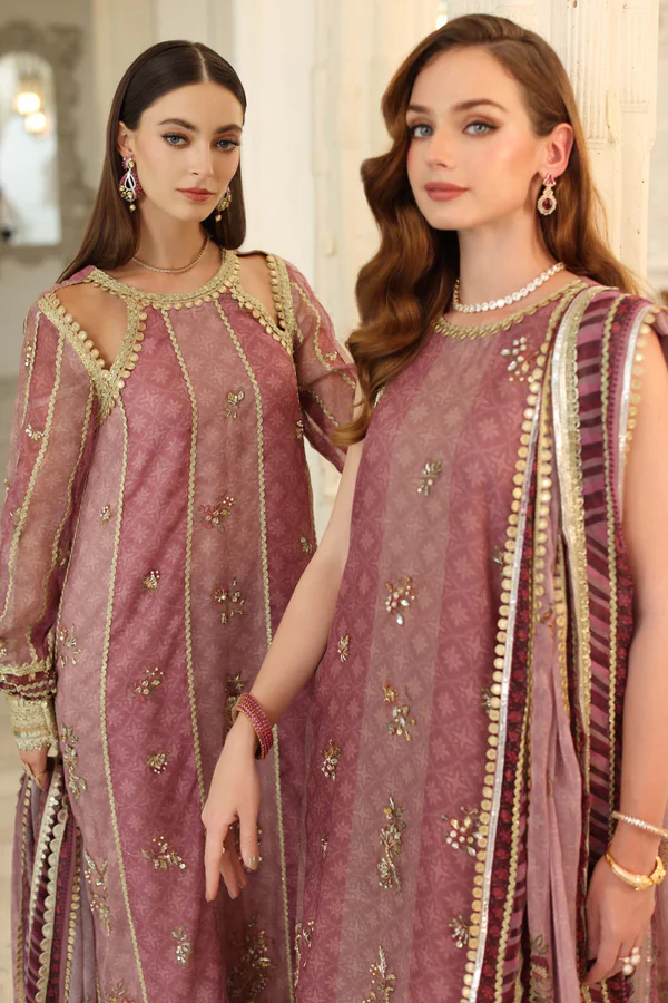 Noor Noor Festive '25 | Saadi Aasad | D6 - Rose Pink - Image 4