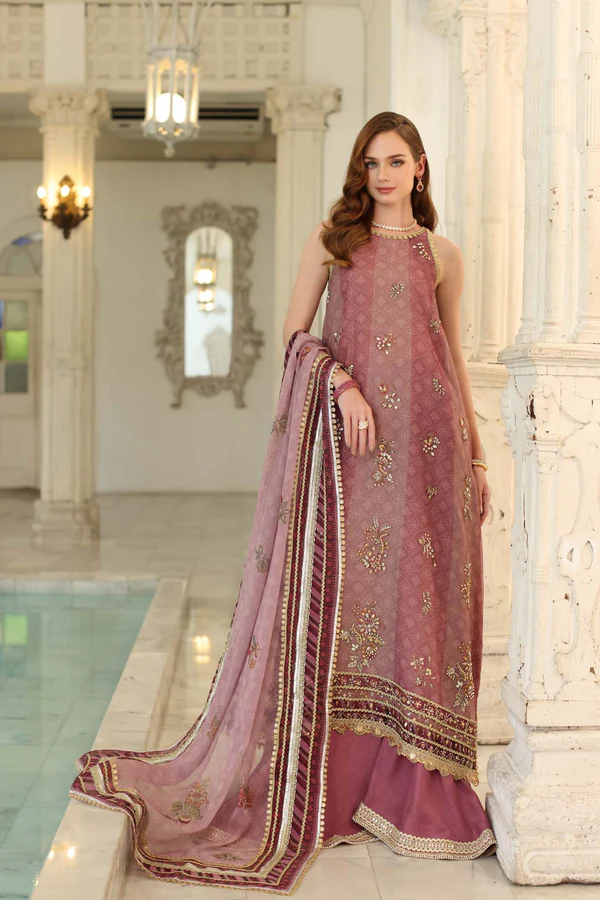 Noor Noor Festive '25 | Saadi Aasad | D6 - Rose Pink