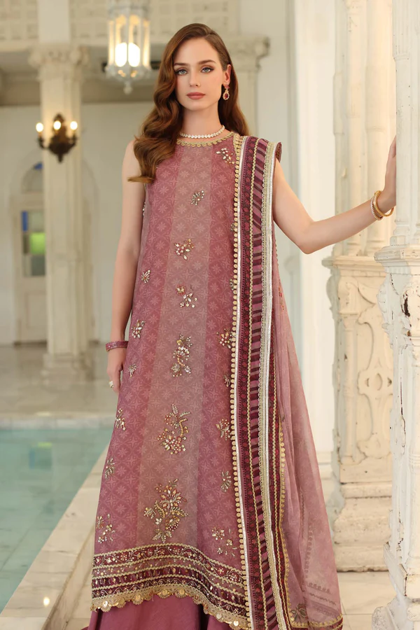 Noor Noor Festive '25 | Saadi Aasad | D6 - Rose Pink - Image 6