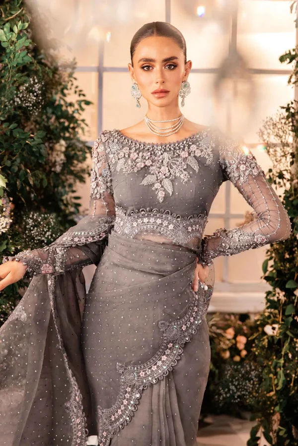 MARIA.B Mbroidered Wedding Collection   | BD-2902 - Image 4