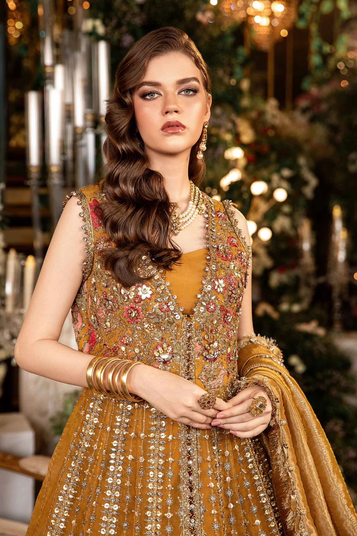 MARIA.B Mbroidered Wedding Collection   | BD-2907 - Image 3
