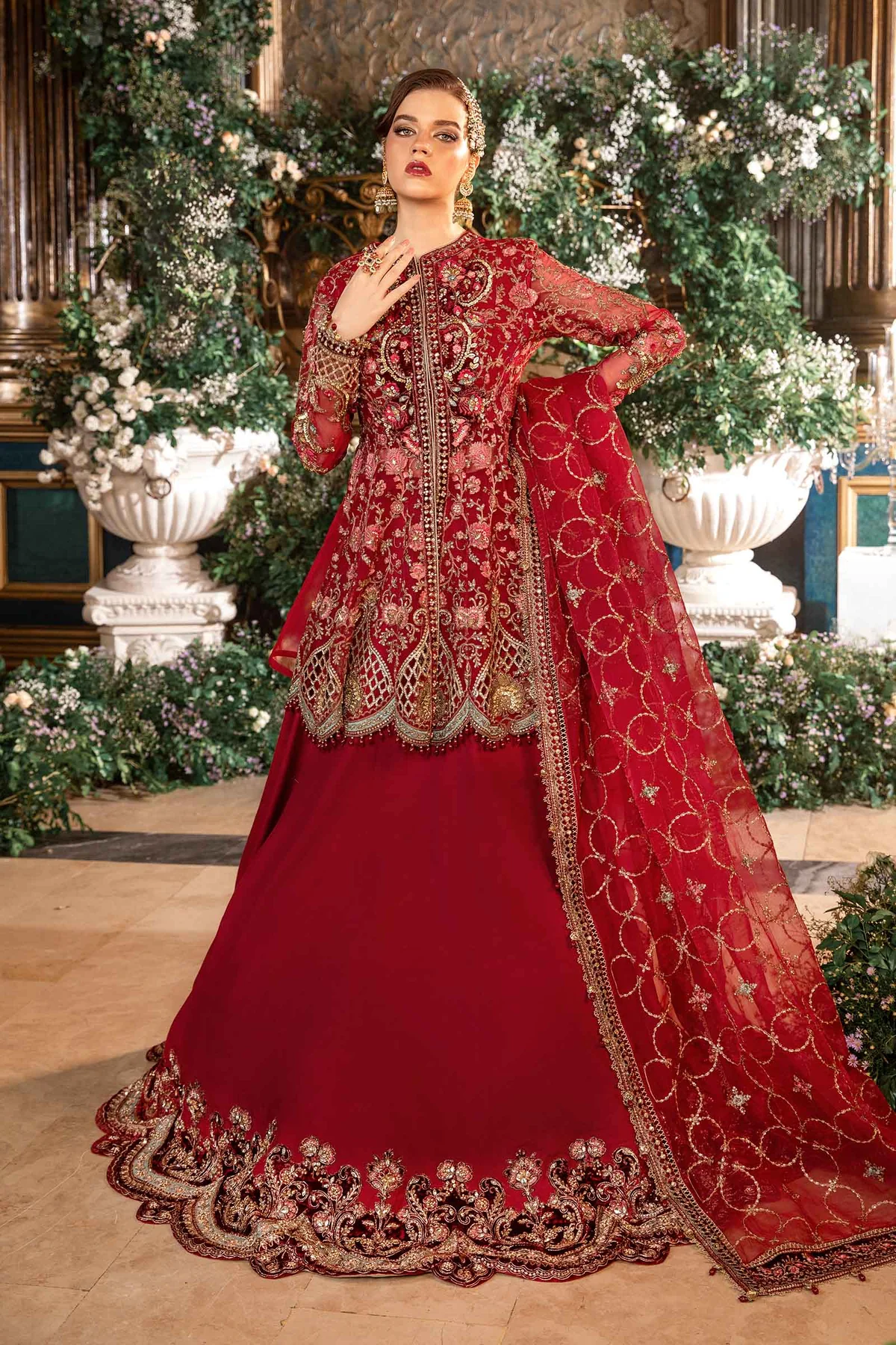 MARIA.B Mbroidered Wedding Collection   | BD-2908 - Image 3