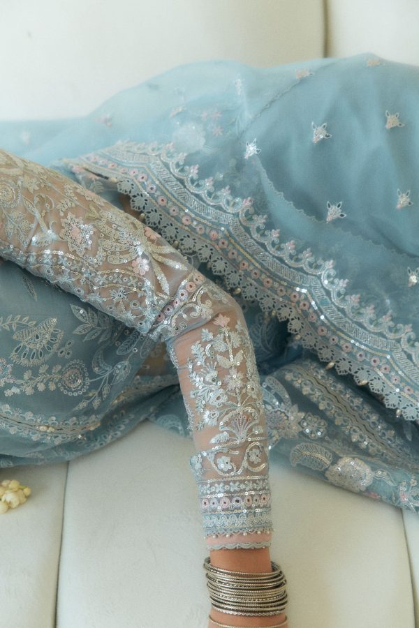 Zara Shahjahan Wedding Unstitched 2025 | CIEL-D5 - Image 3