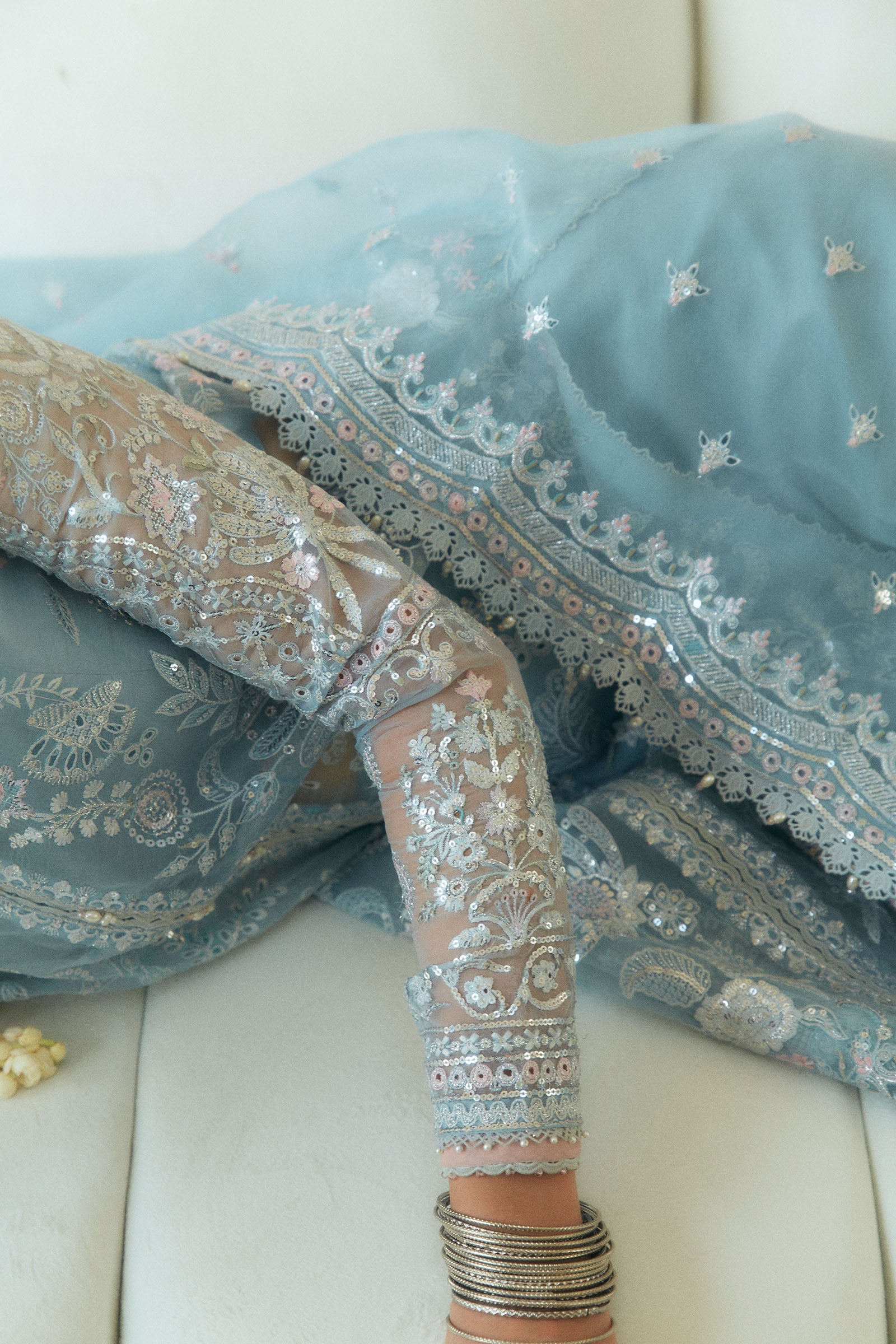 Zara Shahjahan Wedding Unstitched 2025 | CIEL-D5 - Image 3