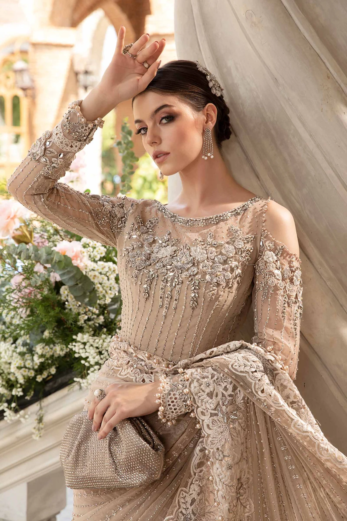 MARIA B Mbroidered 2024 | BD-2801 | Saree - Image 6