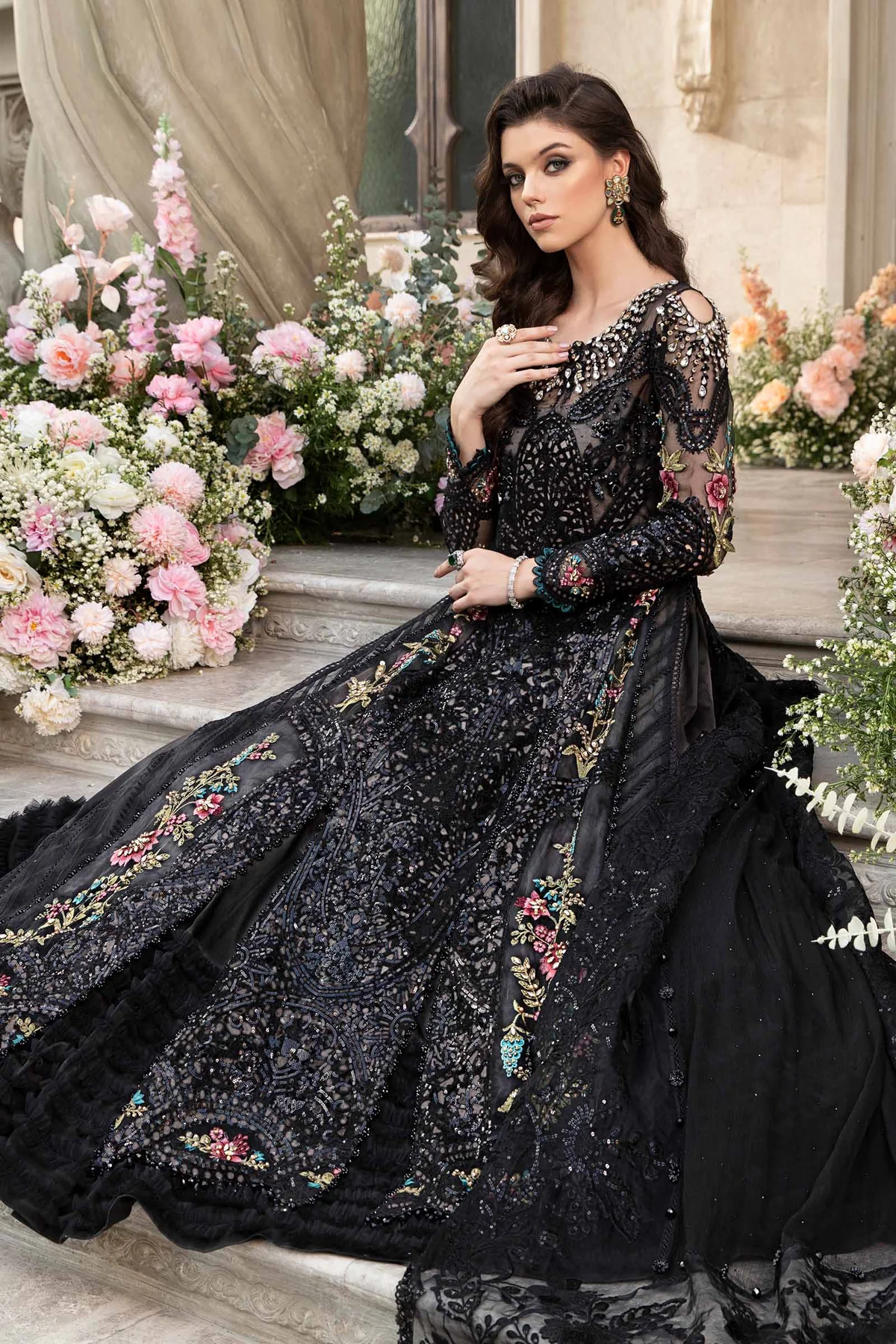 MARIA B Mbroidered 2024 | BD-2802 - Image 3