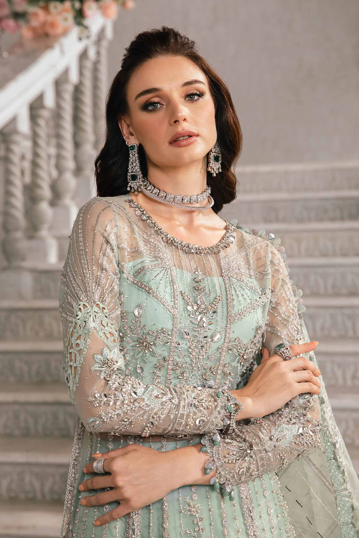 MARIA B Mbroidered 2024 | BD-2803 - Image 3