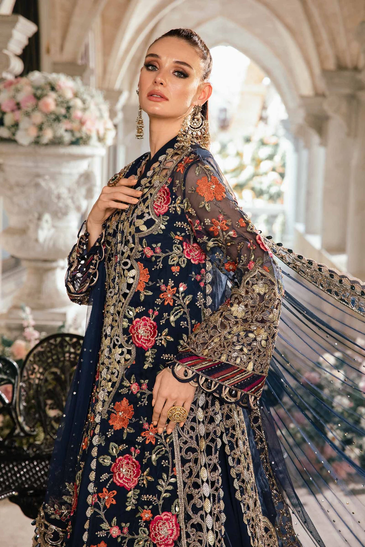 MARIA B Mbroidered 2024 | BD-2808 (SS-5431) - Image 4