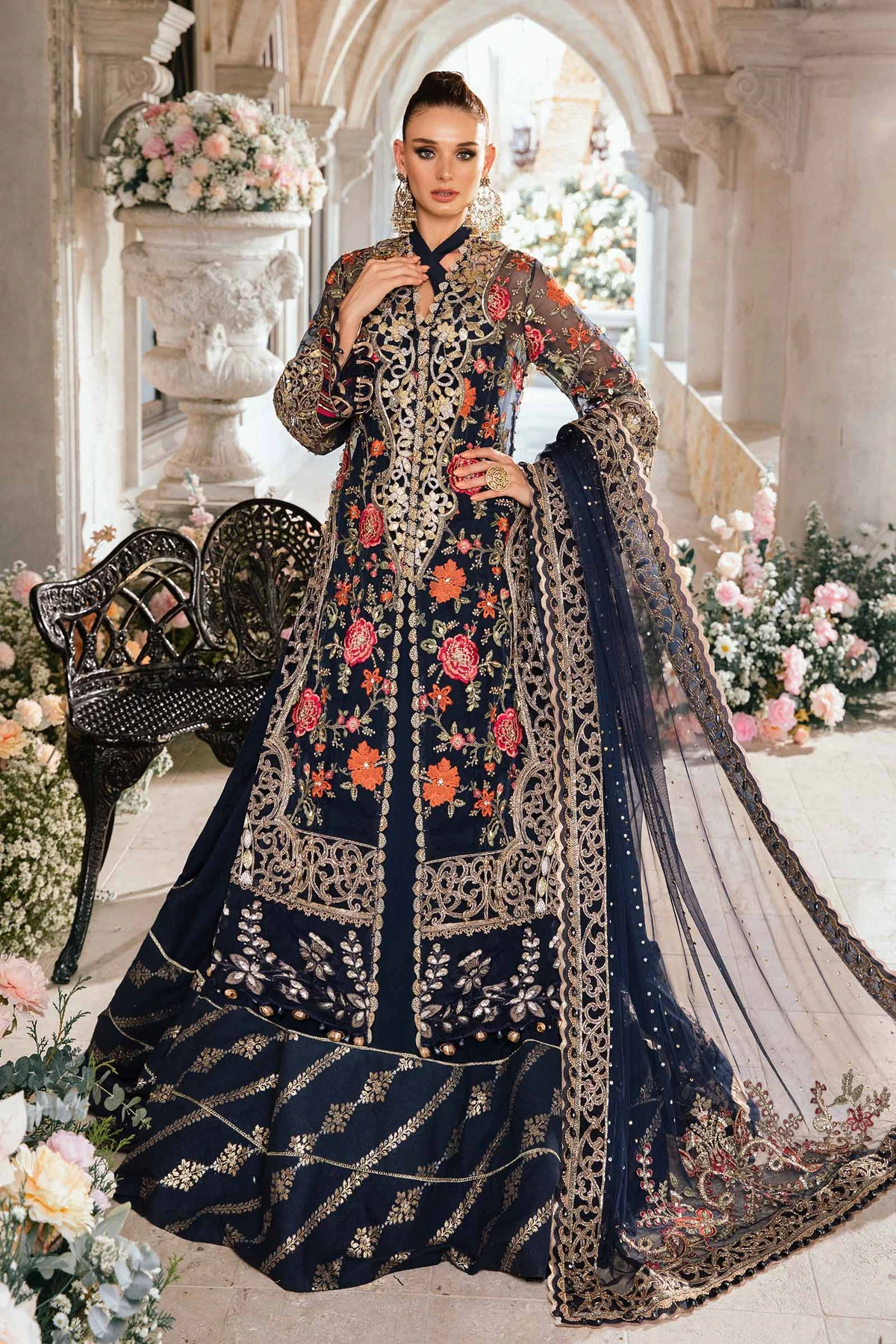 MARIA B Mbroidered 2024 | BD-2808 (SS-5431) - Image 3