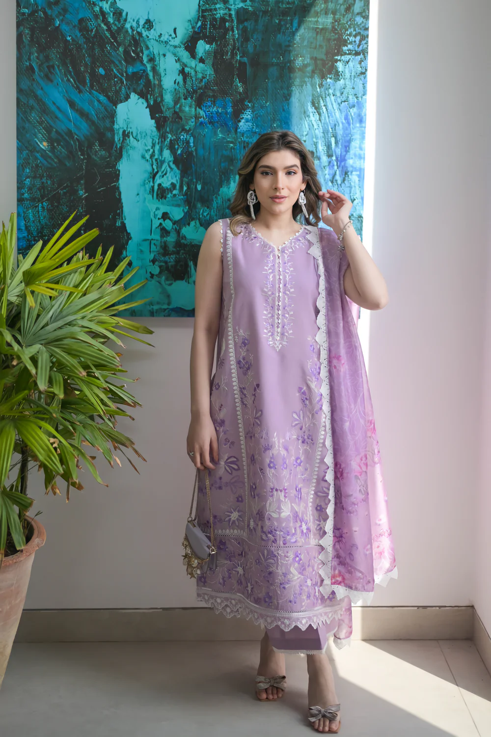 Zaib Festive Lawn   | NEL-24613
