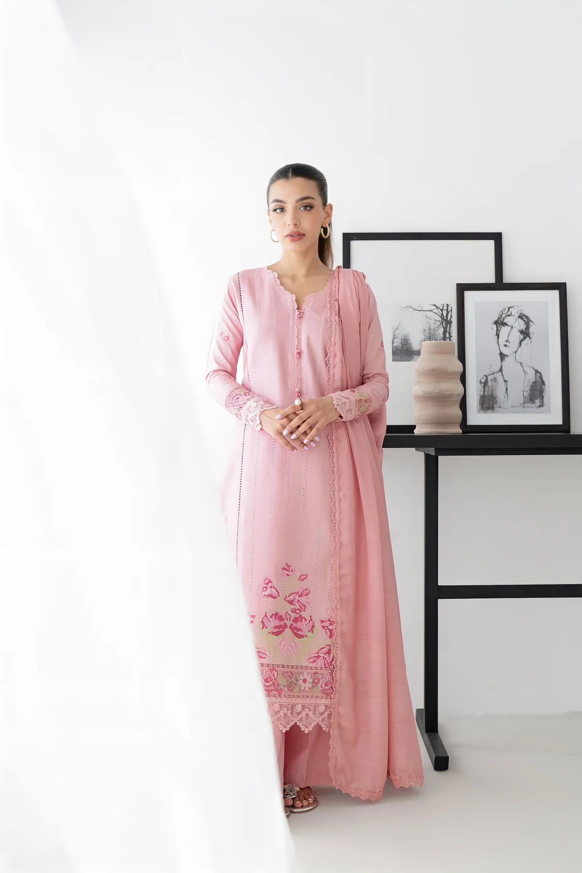Zaib Festive Lawn   | NEL-24618