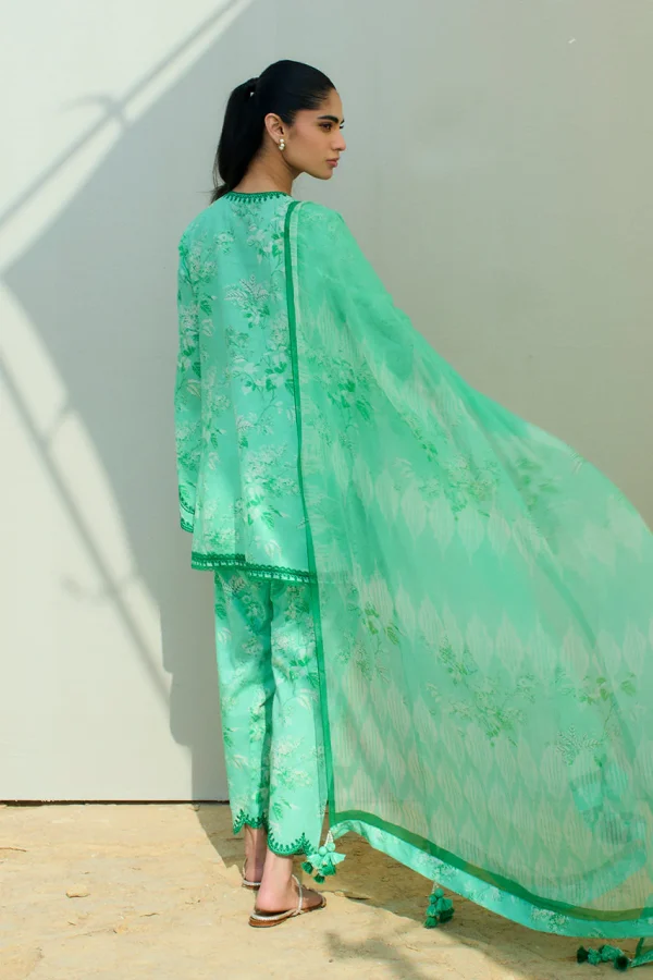 Sania Maskatiya Spring Summer 2025 Lawn | Azur (B) - Image 2