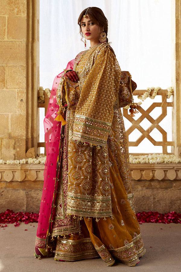 Zarlish Bridal by Mohsin Naveed Ranjha   | ZWU-23-21 KESARI (GZ-190) - Image 3