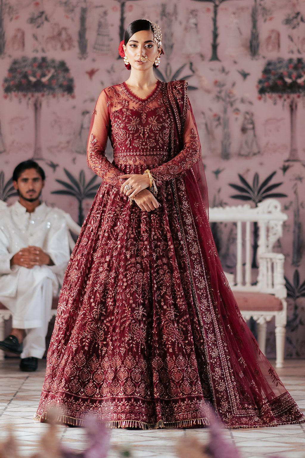 Silsila Unstitched Festive by Saad Shaikh | Elaila - Image 6