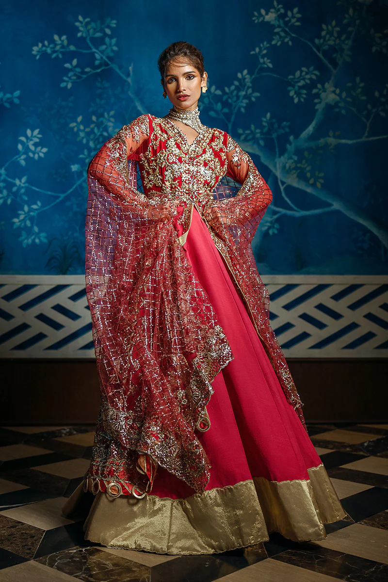 Mushq Stardust | Unstitched Wedding Collection '24 | Red Carpet - Image 7