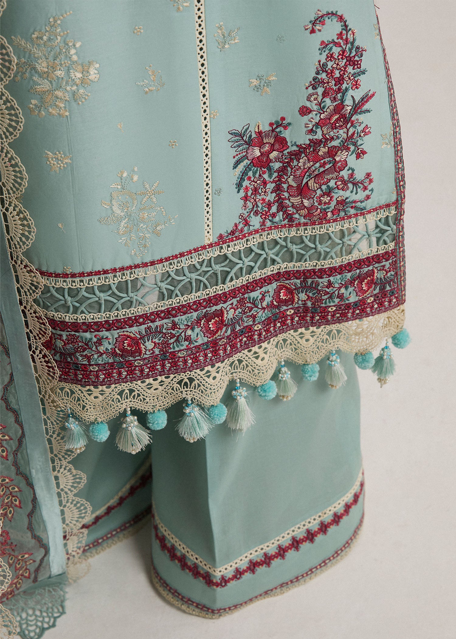 Hussain Rehar SS Lawn Eid Unstitched Collection'24 | Moraine - Image 3