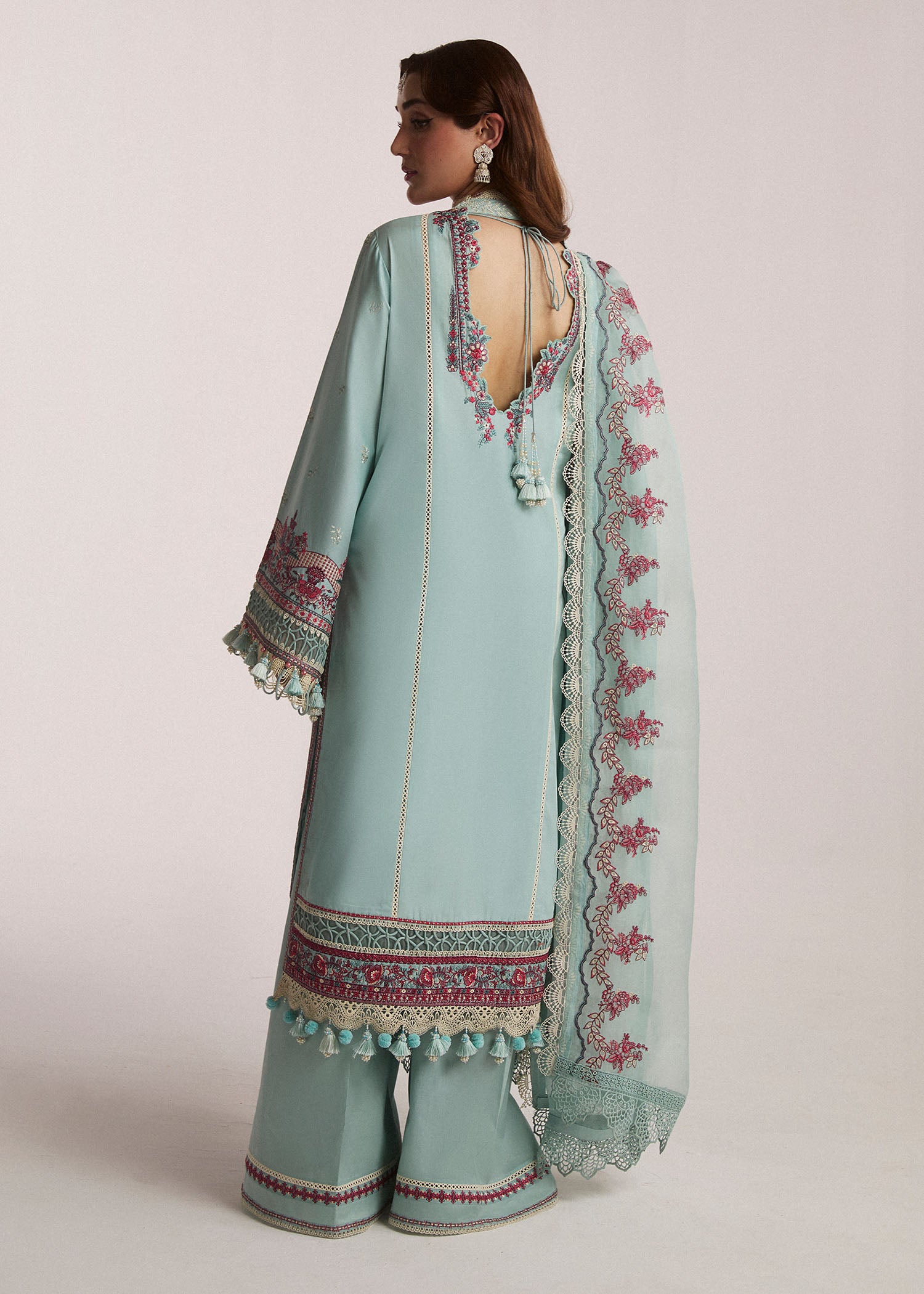 Hussain Rehar SS Lawn Eid Unstitched Collection'24 | Moraine - Image 4