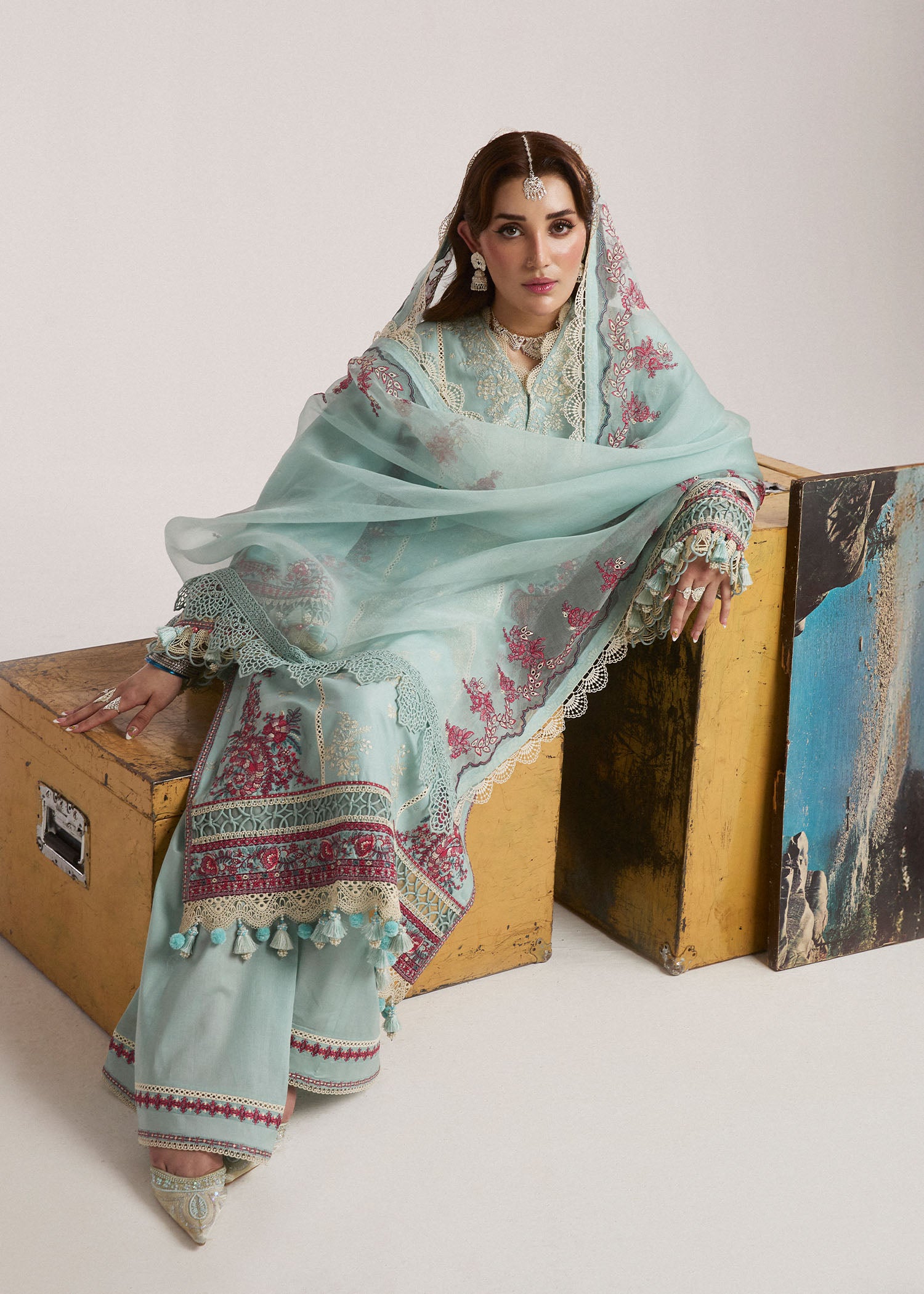 Hussain Rehar SS Lawn Eid Unstitched Collection'24 | Moraine - Image 6