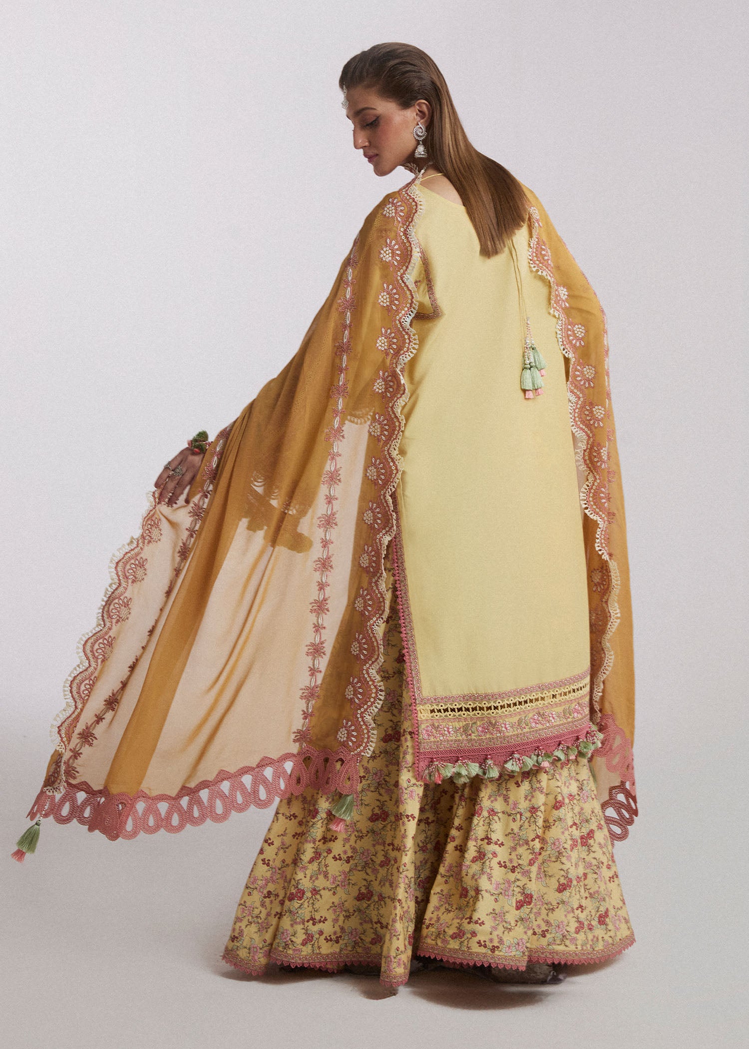 Hussain Rehar SS Lawn Eid Unstitched Collection'24 | Limone - Image 4