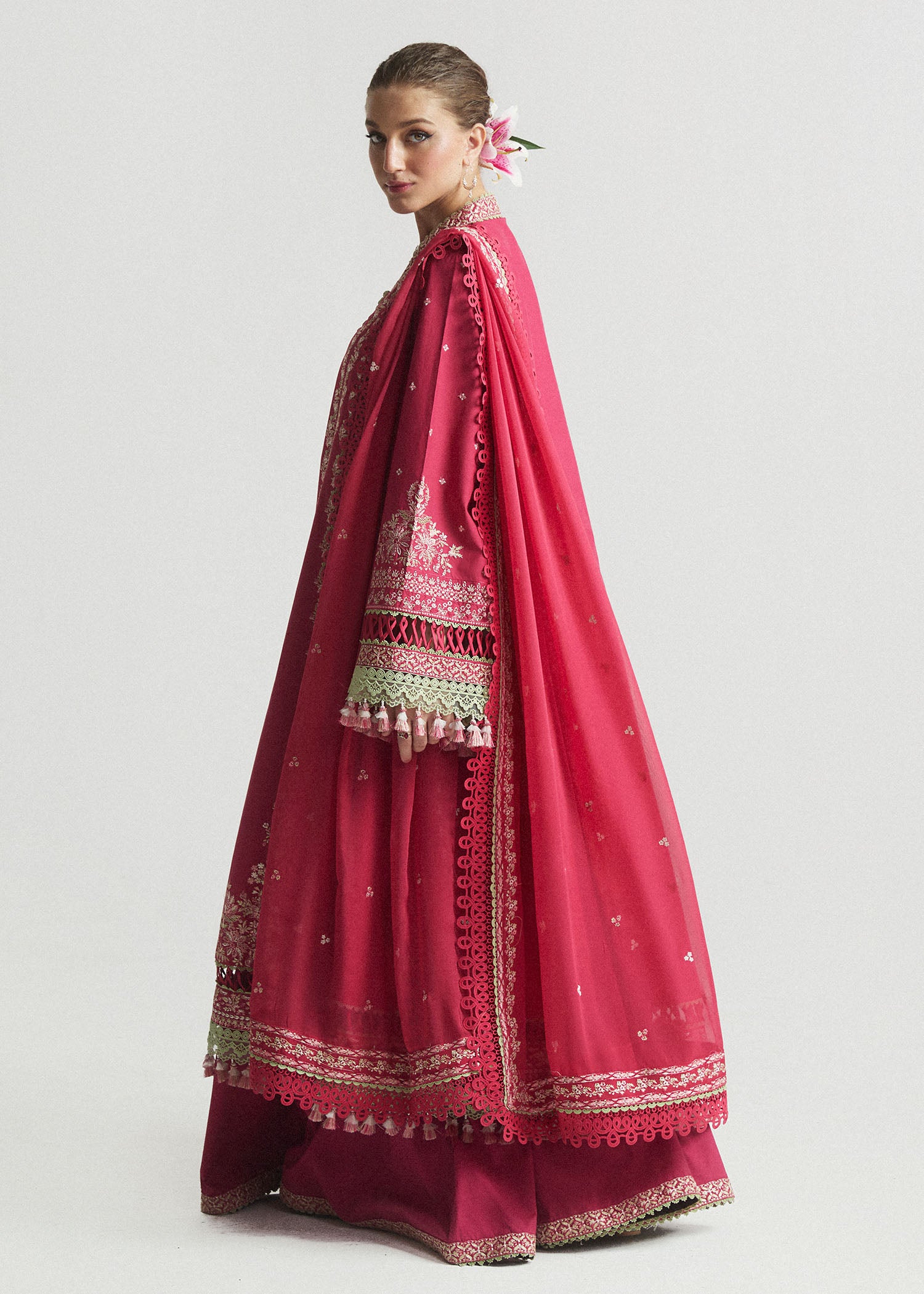 JPN Smart India SS Lawn Eid Unstitched Collection'24 | Coralé - Image 4