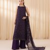 Purple Embroidered Chiffon Salwar Kameez | 00RFLX24V312