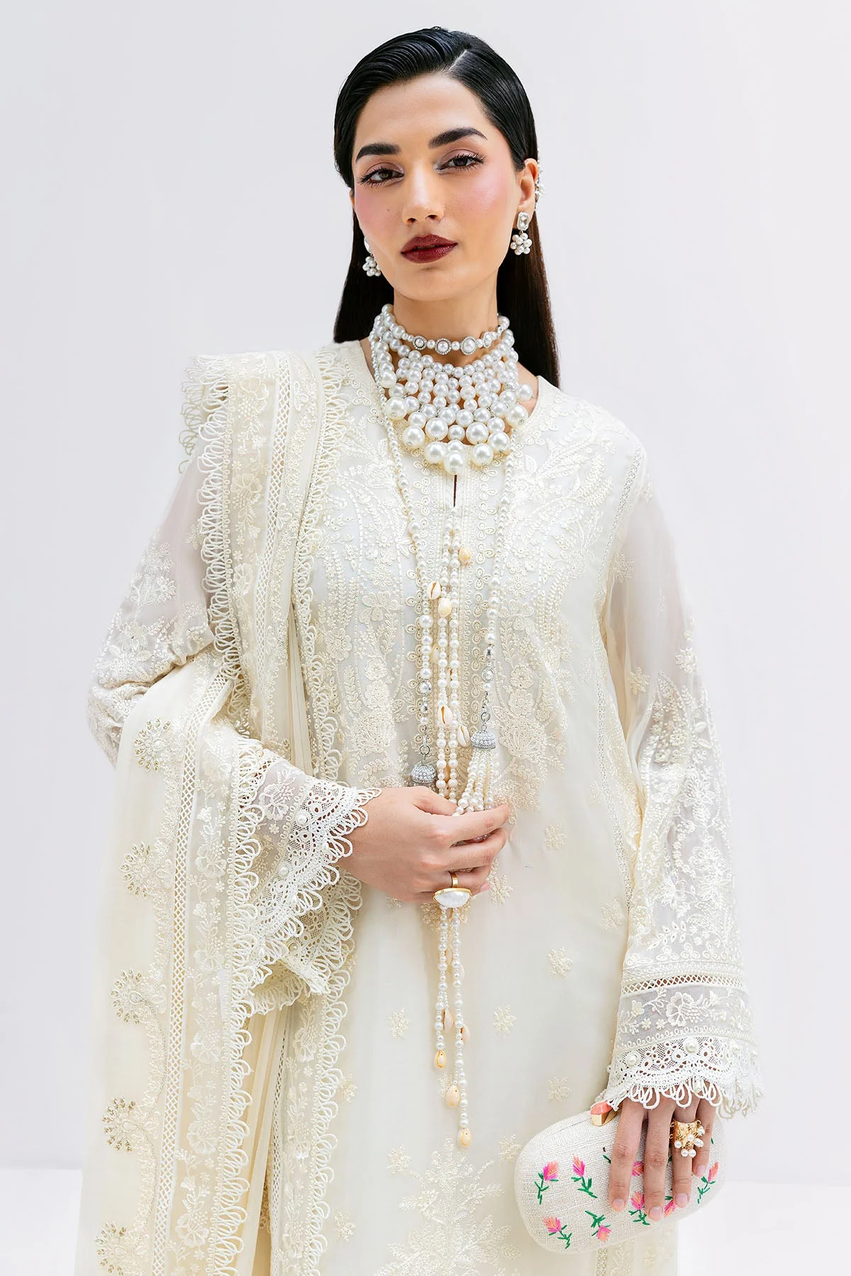 Imrozia Luxe Serene Georgette 3Pc Suit || S-1086 PEARL - Image 4