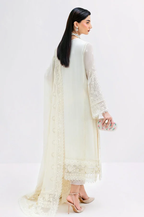Imrozia Luxe Serene Georgette 3Pc Suit || S-1086 PEARL - Image 2