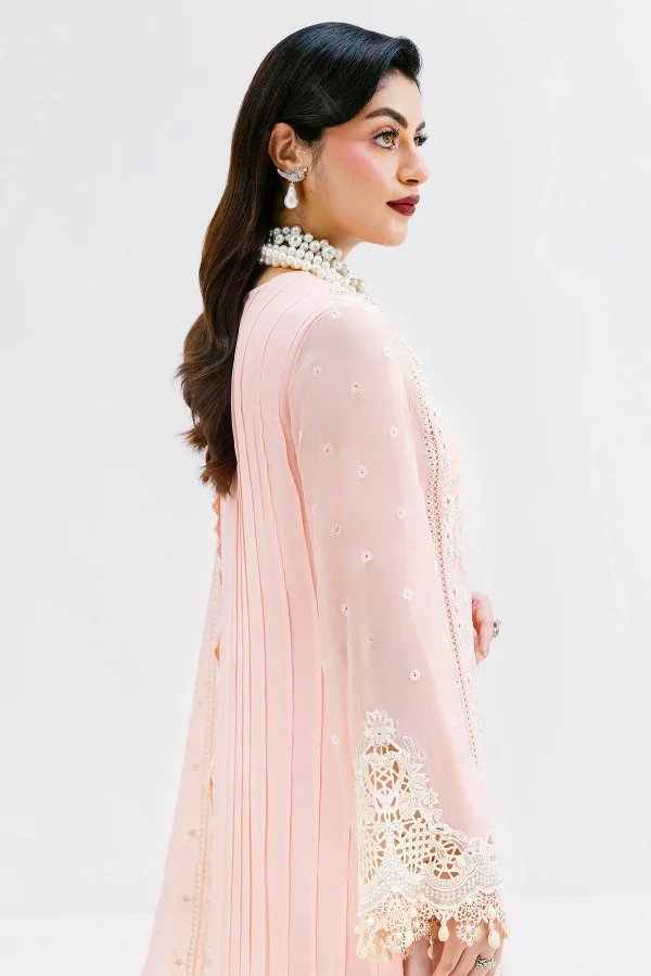 Imrozia Luxe Serene Georgette 3Pc Suit || S-1088 BLUSH - Image 3