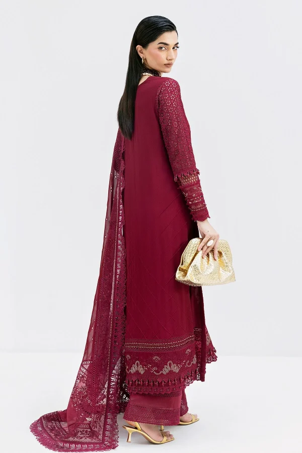 Imrozia Luxe Serene Georgette 3Pc Suit || S-1089 SCARLET - Image 2