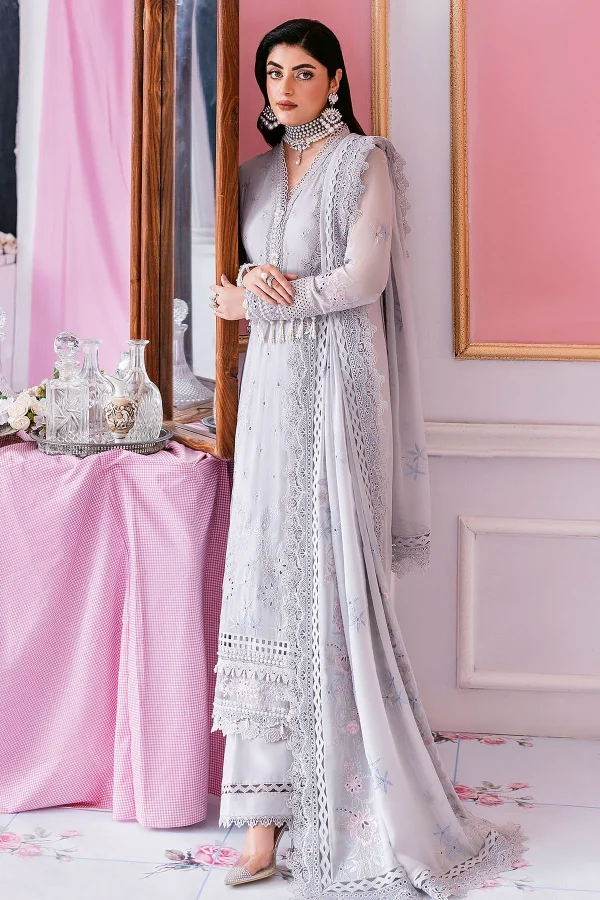 Imrozia Luxe Serene Georgette 3Pc Suit || S-1091 STONE - Image 4