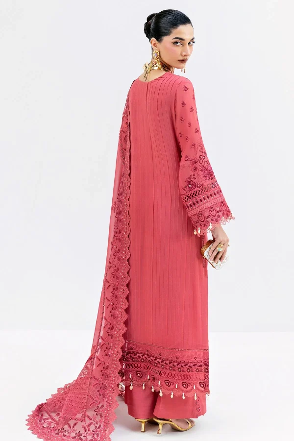 Imrozia Luxe Serene Georgette 3Pc Suit || S-1092 SALMON - Image 4