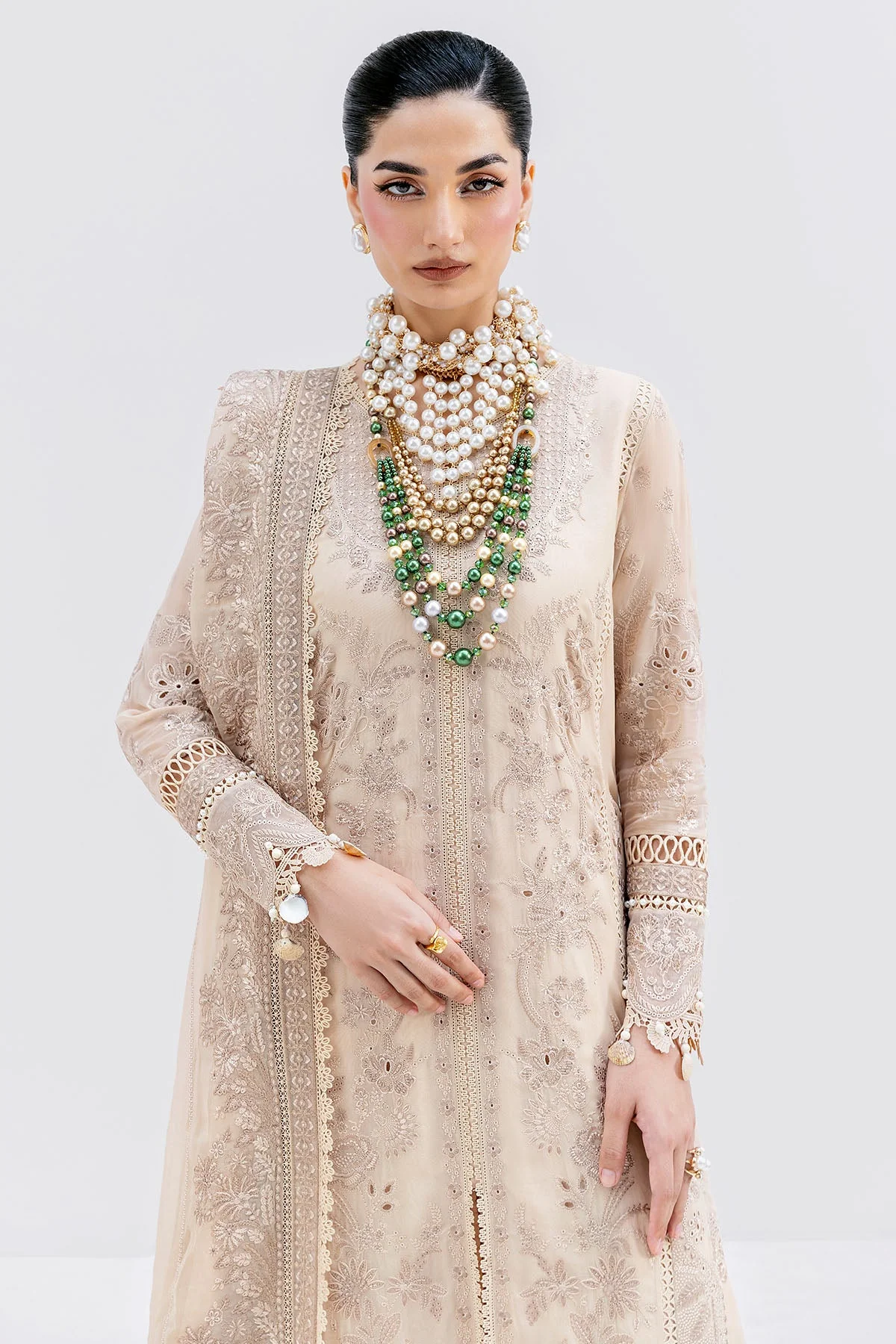 Imrozia Luxe Serene Georgette 3Pc Suit || S-1094 SAND - Image 3