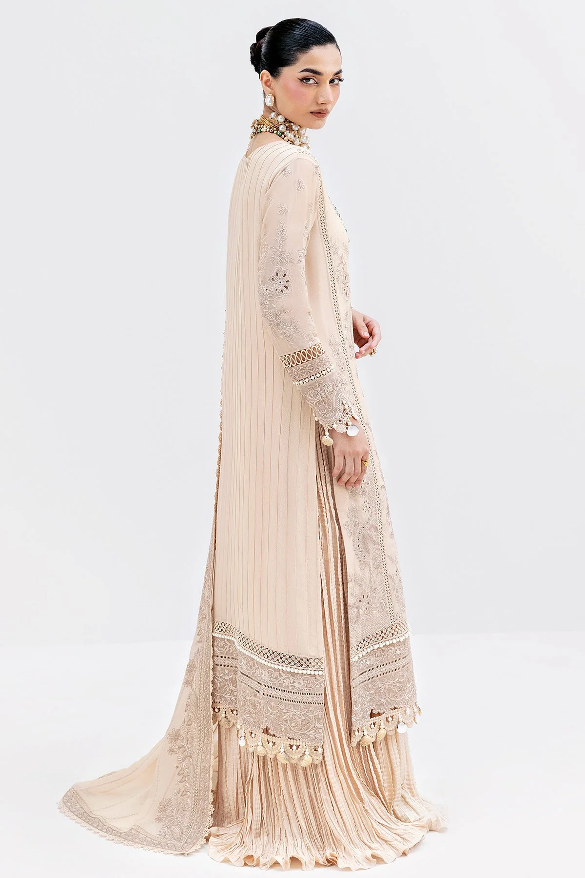 Imrozia Luxe Serene Georgette 3Pc Suit || S-1094 SAND - Image 4
