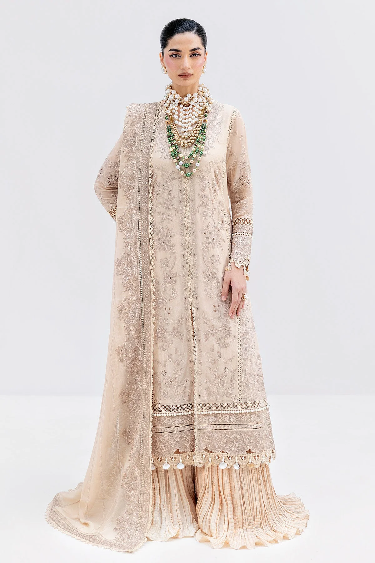 Imrozia Luxe Serene Georgette 3Pc Suit || S-1094 SAND