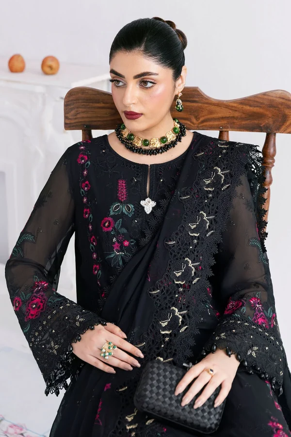 Imrozia Luxe Serene Georgette 3Pc Suit || S-1095 ONYX - Image 2