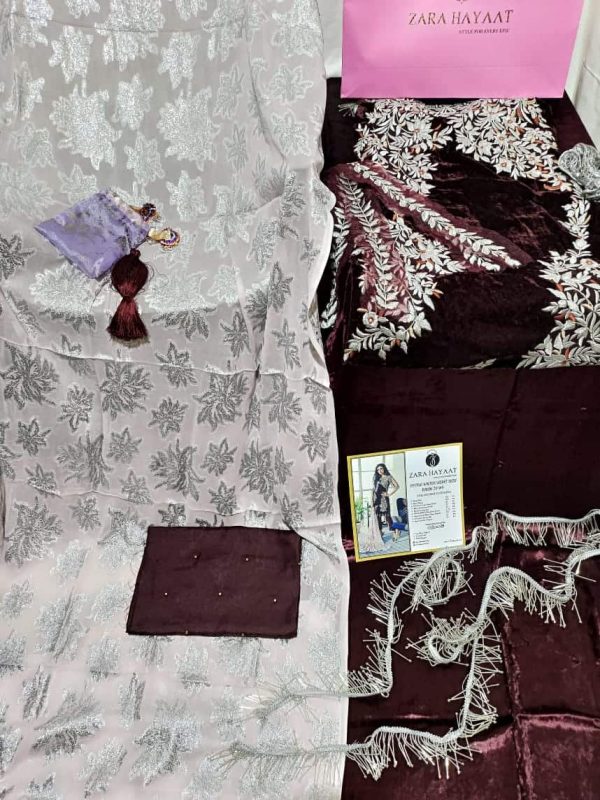 Zara Hayaat Festive Collection  - RAISIN 20 W4 - Image 5
