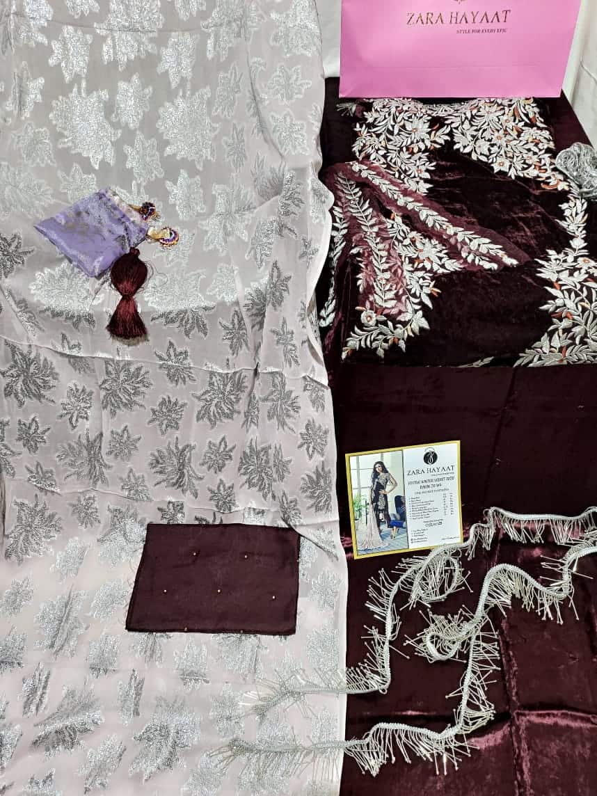 Zara Hayaat Festive Collection  - RAISIN 20 W4 - Image 5