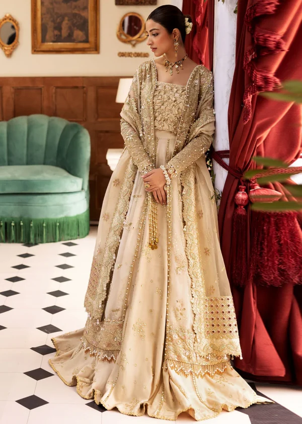 Festive Unstitched '25 by Sadaf Fawad Khan | Ivory Celeste