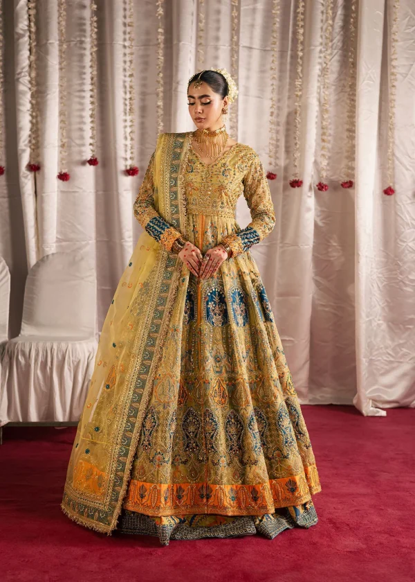 Jhul Mil Wedding by Maria Osama Khan | Sunehri
