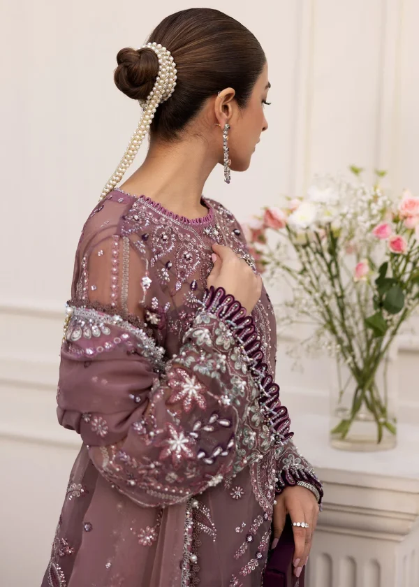Festive Unstitched '25 by Sadaf Fawad Khan | Wistful Mauve - Image 4