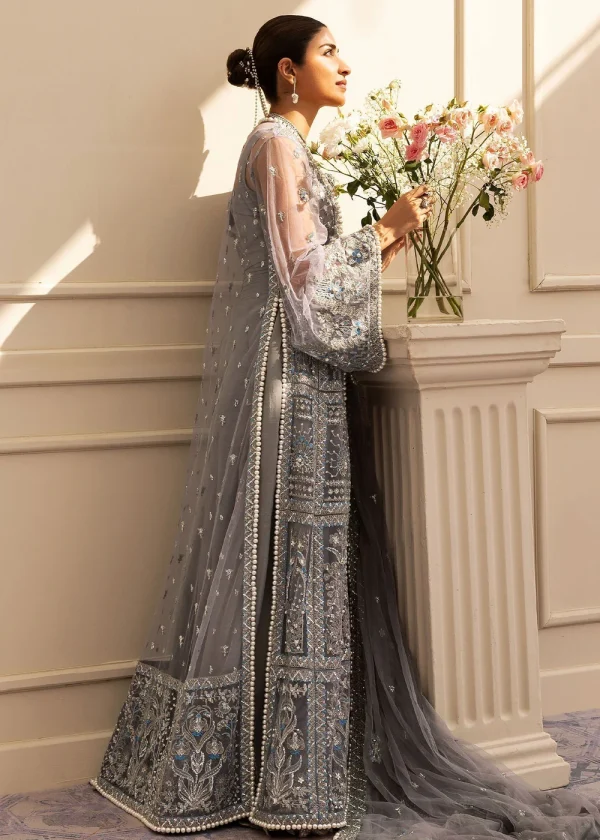 Festive Unstitched '25 by Sadaf Fawad Khan | Overcast Whisper - Image 3