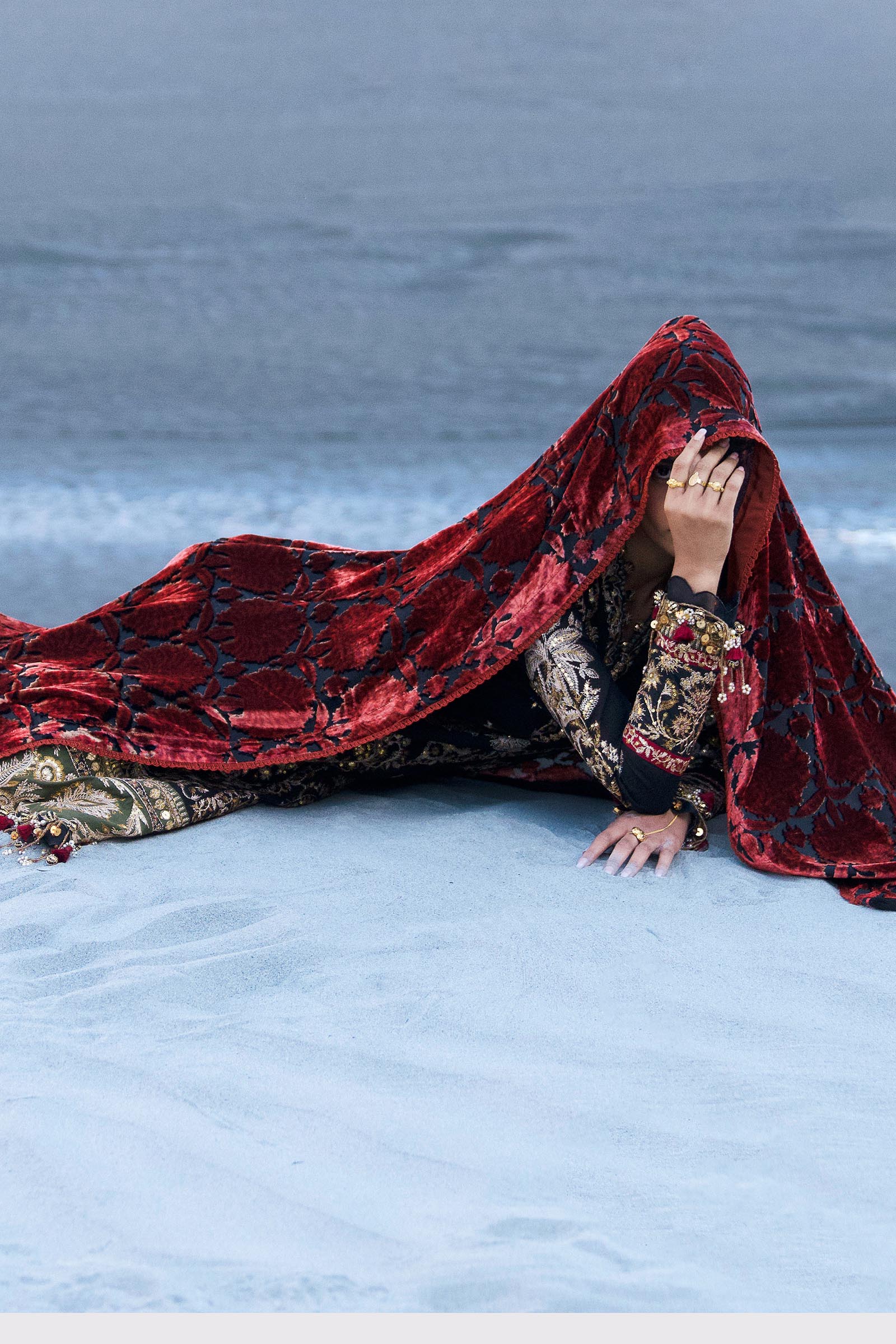 Sana Safinaz Winter Shawl   | S241-001A - Image 3