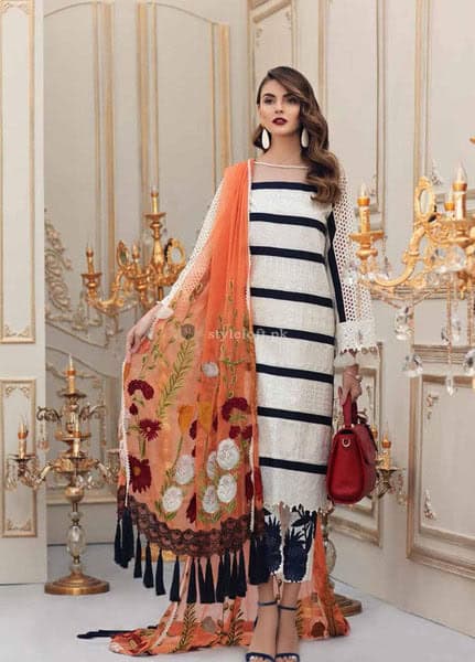 Charizma Embroidered Lawn 3 Piece Suit CRZ19L 05