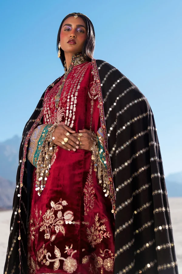 Sana Safinaz Winter Shawl   | V241-002-3CP - Image 2