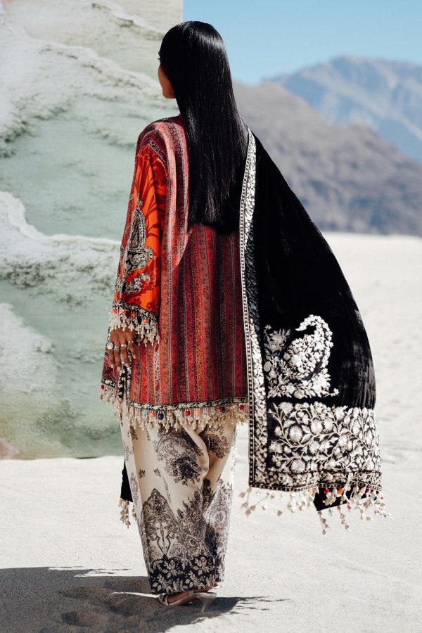 Sana Safinaz Winter Shawl   | V241-007-3CP - Image 2