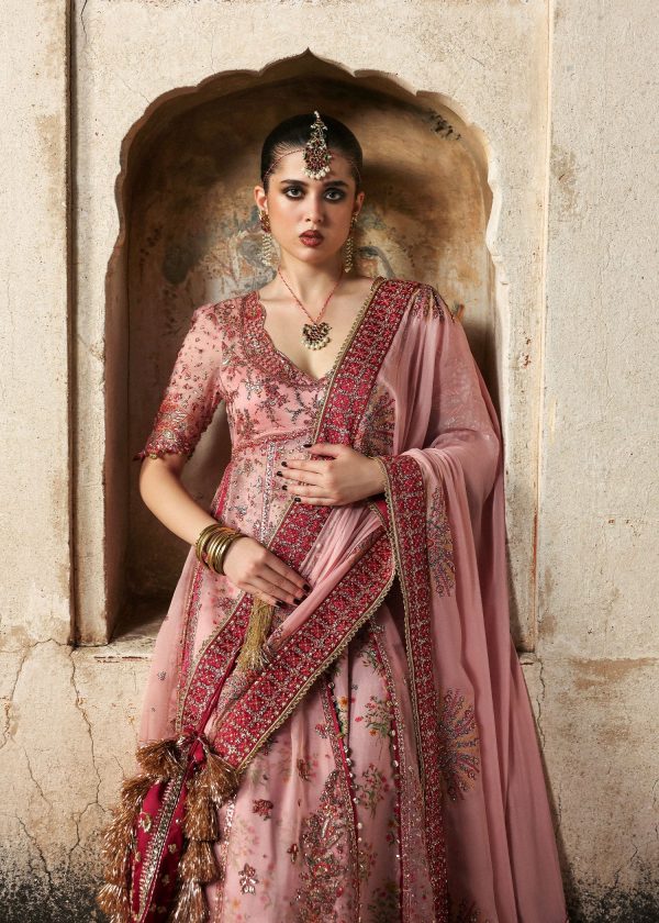 Massarat - Festive Unstitched '25 by Hussain Rehar | Roshanara - Image 4